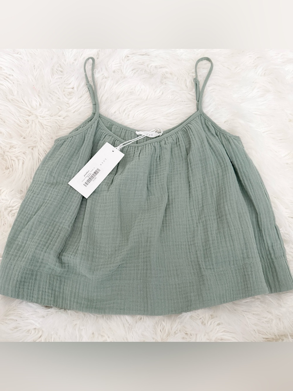 Lush Sage Green Spaghetti Strap Camisole
